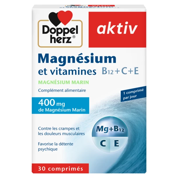 Aktiv Magnésium et vitamines 30 Comprimés