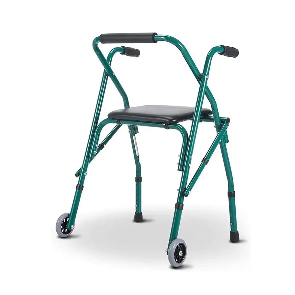 Déambulateur 2 roues avec assise