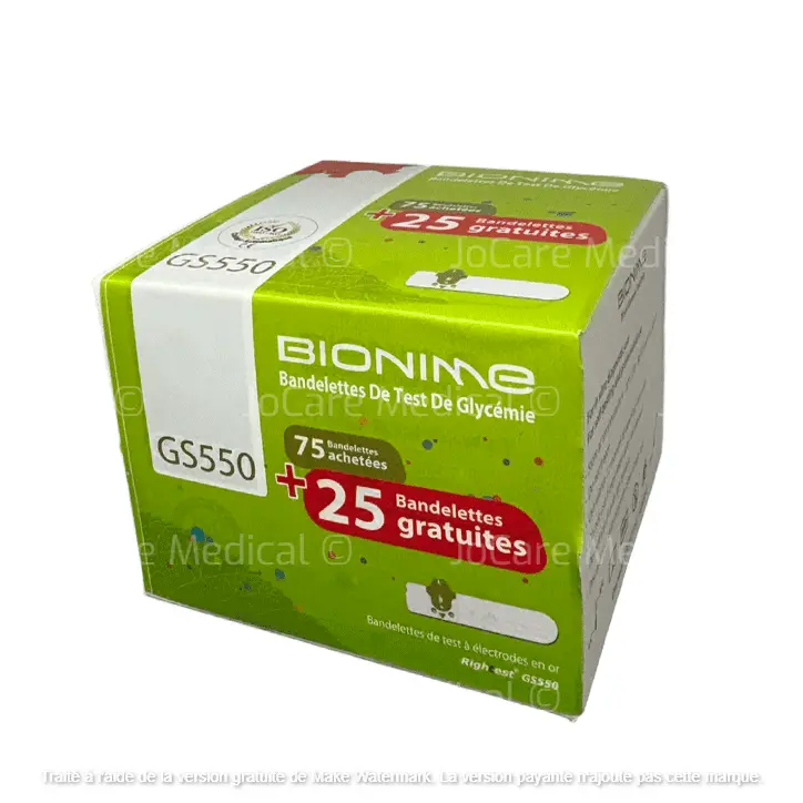 Bandelettes Bionime 75+25 Gratuits
