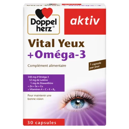 [yeuxomega30] Aktiv vital yeux + Omega 3 30 Capsules