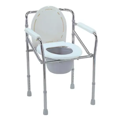 [chaisetoilettepliable] Chaise de toilette fixe pliable